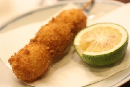 うずら卵串あげ（180円（1本））