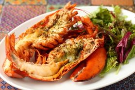 活オマール海老のロースト（要予約）