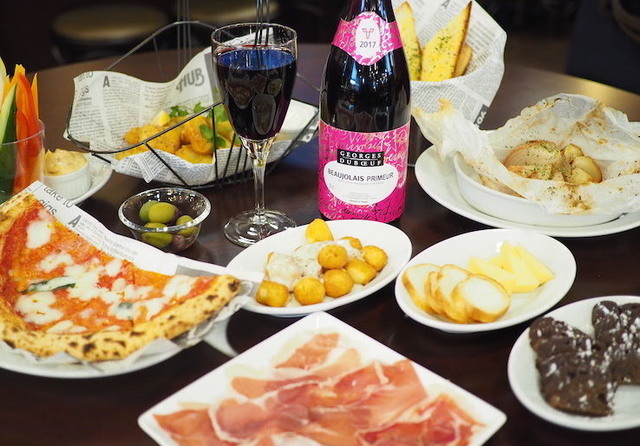 【期間限定】ボジョレーヌーボ飲み放題！売り切れ次第終了の限定コースが登場！『HUB』