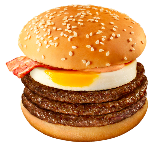 パティが3倍！マックの月見が"肉々しく"なって新登場「“月光”バーガー」が販売中！