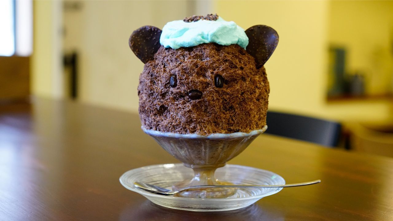 可愛いすぎるチョコミントかき氷！調布『ぱくぱくくもくま堂』 | favy