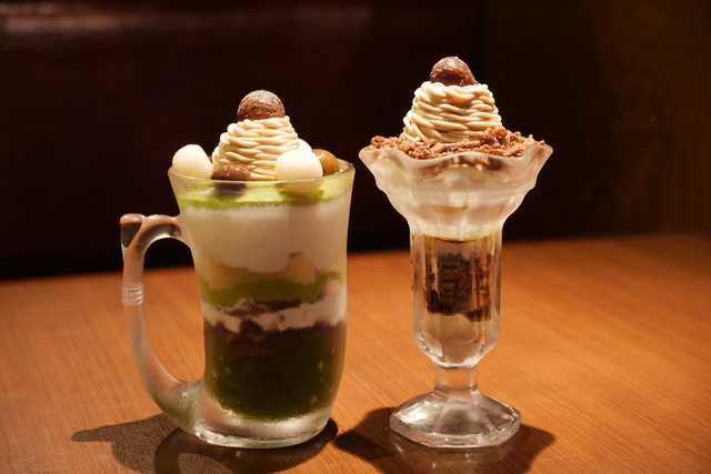 秋限定！秋栗の「ジョッキパフェ」が『びっくりドンキー』で発売中