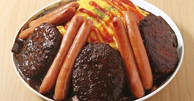 完食で無料!総重量3.5kgの「肉のせデカ盛りオムライス」が『神田たまごけん』から登場