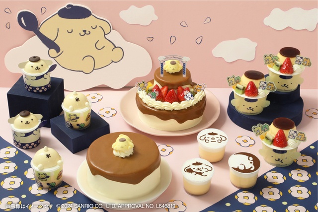 【3/1】 ポムポムプリン×パステルのコラボスイーツは誕生日を祝う2段ケーキなど7商品