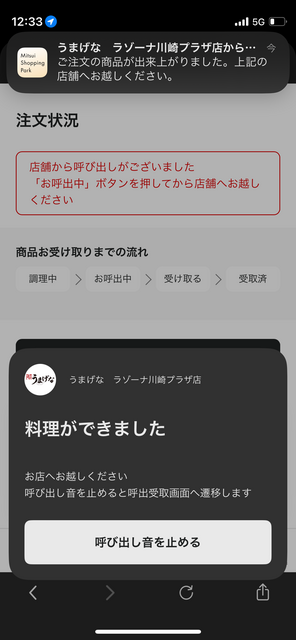 ラゾーナ川崎プラザ「ダイニング・セレクション」の「スマホde注文」