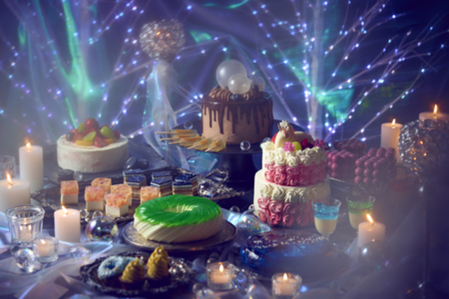 11/1〜|幻想的なイルミネーションとビュッフェを堪能!雪景色のようなAI生成スイーツも「アートホテル大阪」