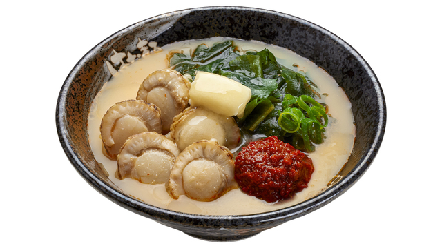 2/6〜|大粒ホタテが主役の濃厚な1杯。味噌バターうどん4種が『はなまるうどん』に登場