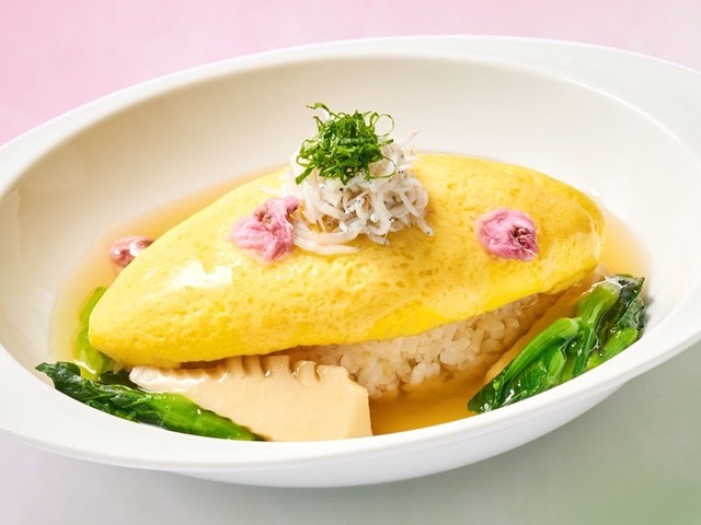 3/1〜|桜としらすのオムライスに注目!とろとろ餡にほっこり温まる『nana's green tea』