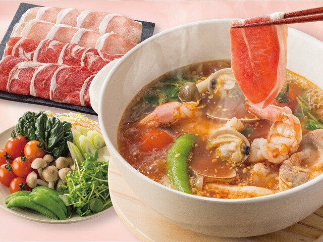 3/13〜｜ラムしゃぶ＆プリプリ天然赤エビを堪能！「完熟トマトガーリックだし」はアレンジ色々『しゃぶ葉』