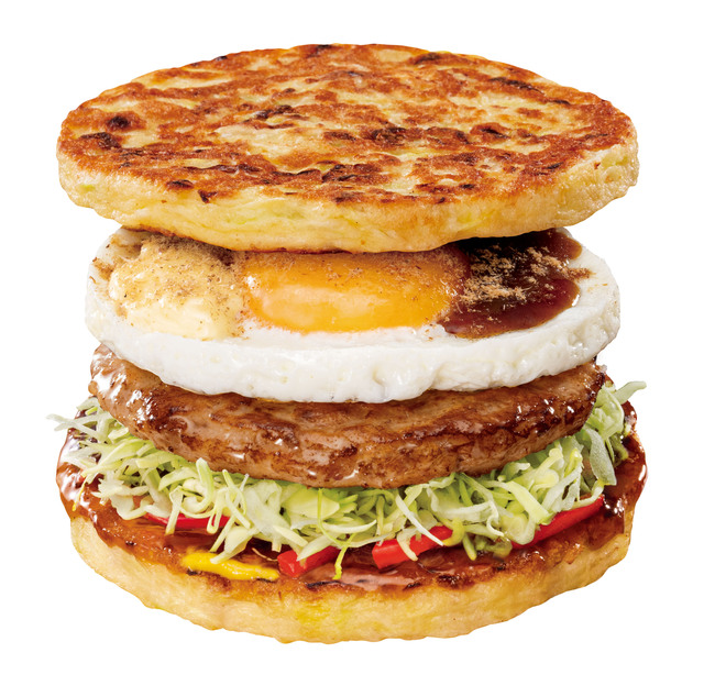 大阪|お好み焼きがバンズに⁉︎ふんわり食感&濃厚ソースの新感覚バーガーに注目!『ロッテリア』