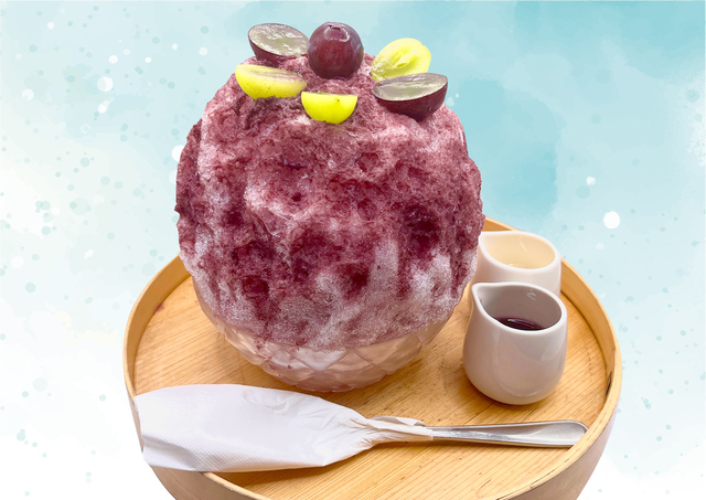 大阪｜巨峰・シャインマスカット・ピオーネの豪華かき氷に注目！葡萄をとことん味わう『しろいくも梅田』