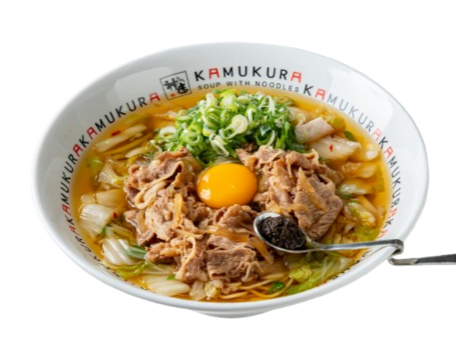 9/3〜|黄金スープにトリュフが浮かぶ豪華な1杯!毎年人気の牛すき月見が進化『どうとんぼり神座』