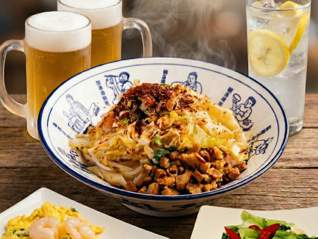 汐留｜新年会にもオススメ！飲み放題付きコース5500円〜！〆は名物ビャンビャン麺『秦唐記』