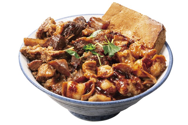10/1〜｜史上最大の肉量！人気No.1の肉めし×ホルモンのスタミナ丼が『肉めし岡もと』に新登場