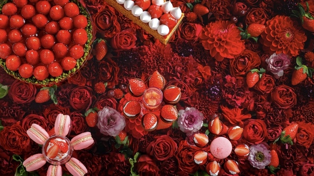 12/1〜“恋するいちご”がテーマ『ホテルニューオータニ大阪』で冬のスイーツビュッフェ開催