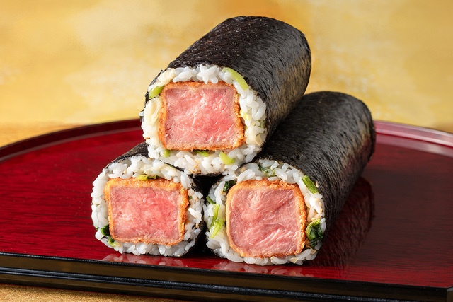 総重量150gのサーロイン使用！極厚「牛カツ恵方巻」の予約は1/28まで。受験のゲン担ぎにも『京都勝牛』