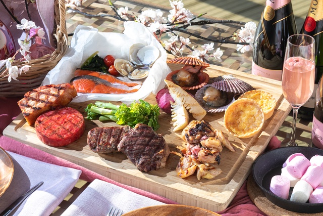 3/16〜｜屋上テラスでお花見BBQ🌸桜マスや厚切り牛リブロースを堪能『新横浜プリンスホテル』