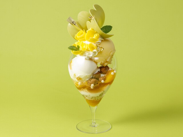 目白｜爽やかな柑橘とチョコの融合！ミモザの花を表現した春のパフェに注目『デリーモ』