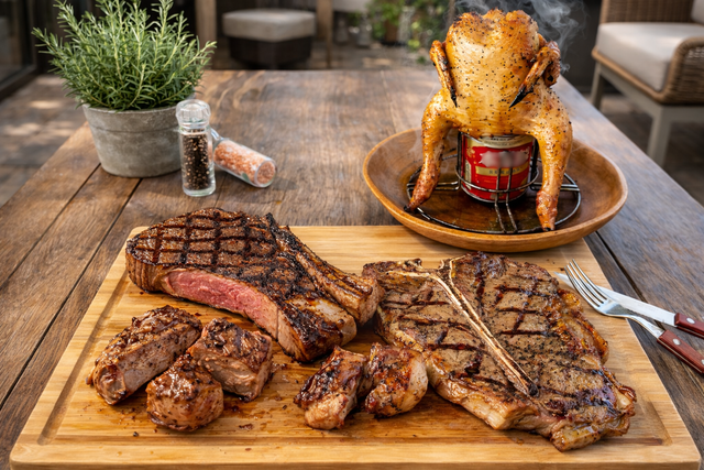 4/29〜｜豪快トマホークステーキやビア缶チキンが29％オフ！成田『THE BBQ YARD』