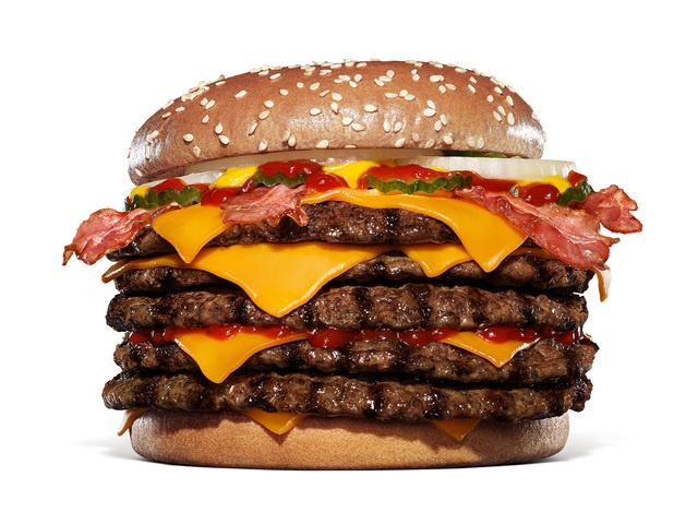 5/1〜｜直火焼きビーフ5枚の超大型！総重量661gの横綱級バーガーが復活『バーガーキング®』