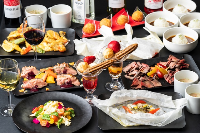 【汐留】5000円で全15品＆飲み放題付！30名〜貸切可能な新ビュッフェ登場『BLOOM TOKYO』