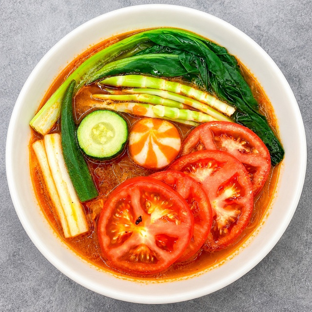 梅田｜麻辣湯のしびれる辛さに桃太郎トマトの濃厚な甘みをプラス！『菜彩麻辣湯』に新作登場