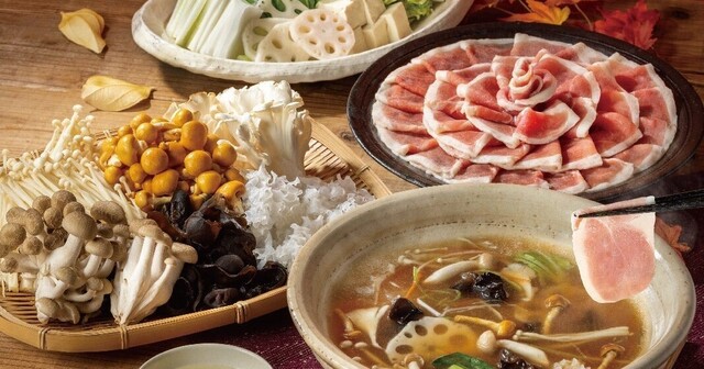 9/10〜｜しゃぶ葉『秋のきのこと鴨しゃぶフェア』｜鴨肉×6種きのこ食べ放題2,969円〜