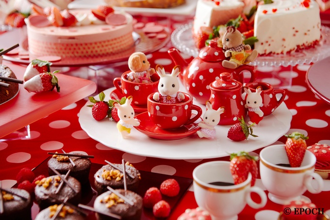 新宿】シルバニアファミリーとコラボ！いちごスイーツビュッフェを期間