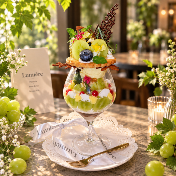 新宿のおすすめパフェ『 VerreLumière CAFE』のパフェ