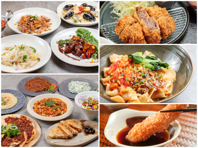 芝離宮の周辺でランチを提供している『浜松町ネオ横丁』の料理