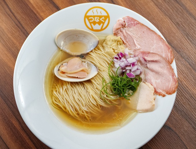 新橋　汐留『Ramen（ラーメン） 塩と貝つなぐ』