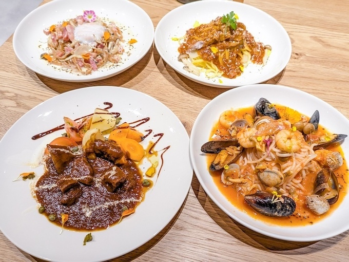 汐留芝離宮ビルディングのフードコート『Tokyo Italiana michi』の料理