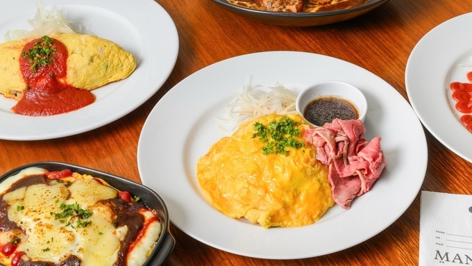 仙台駅｜肉200gをトッピング！夢のわんぱくオムライスが『オムライス