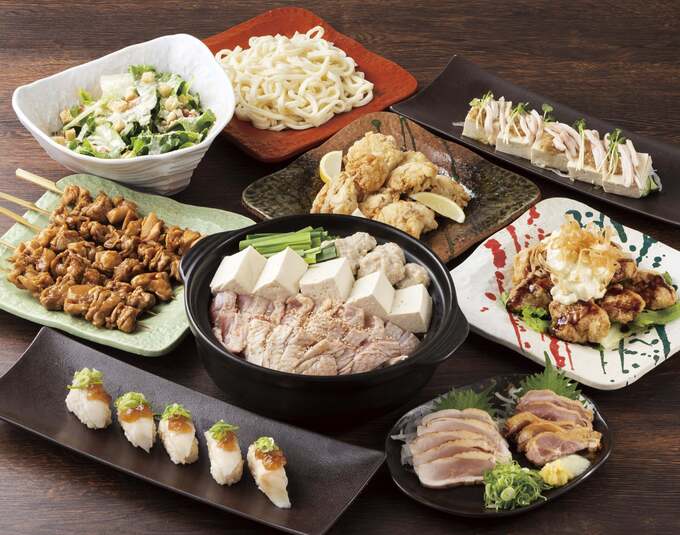 季節限定「冬」コース 4,500円（税込）※写真は5名分