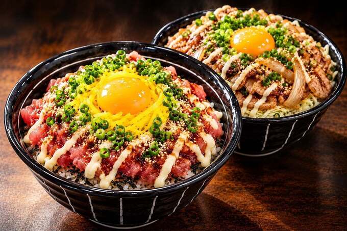 めん屋まぐ郎の背徳丼2種