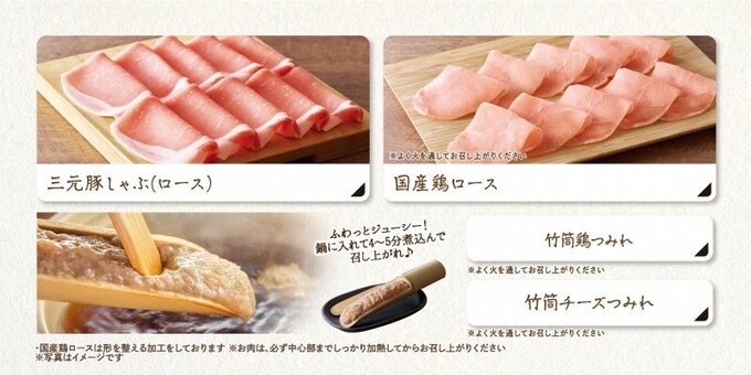 食べ放題対象のお肉メニュー