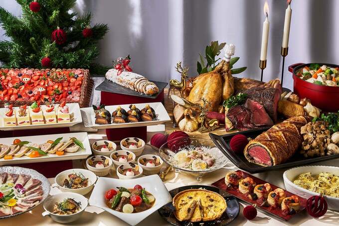 クリスマス期間の華やかな洋食メニュー
