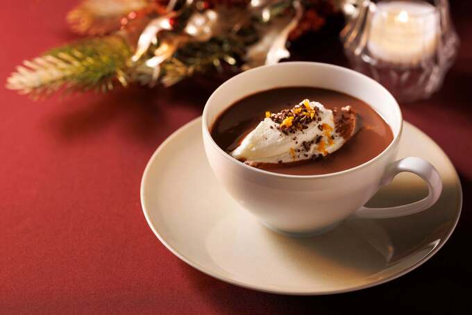 The Lobby Loungeのホットドリンク スパイシー オレンジ チョコレート